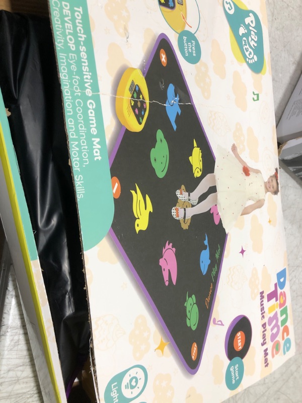 Photo 1 of Luminous Dance Mat for Kids, Great Volume Control, Small Animal Dance Pad with 5 Gaming Modes, Large Size 35'' X 40'', Ideas Birthday Toys for Age 3+ Year Old…
