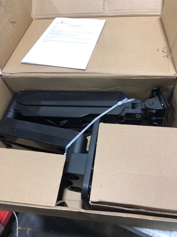 View 2 of UPGRAVITY Dual Monitor Wall Mount, Double Monitor Wall Stand for Two 17-32 inch Flat/Curved Computer Screens, Height Adjustable Gas Spring Monitor Wall Monitor, Hold Up to 17.6lbs, VESA 75/100