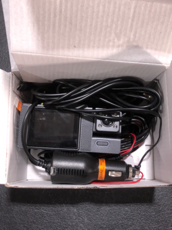 Photo 1 of 3 Channel WiFi Dash Cam, 4K UHD Dash Cam Front and Rear, Dash Camera for Cars, Car Camera with Free 32GB Card, APP,G-Sensor, Loop Recording, IR Night Vision, 24Hr Parking, 170°Wide Angle