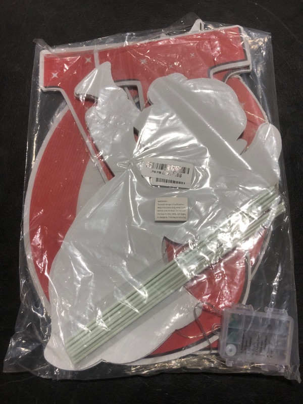 Photo 1 of Christmas Joy Nativity Scene Yard Sign with LED String Light Decorations Large Xmas Nativity Lawn Religious Scenes Yard Signs with Stakes for Christmas Eve Night Holiday Xmas Home Outdoor Garden Decor