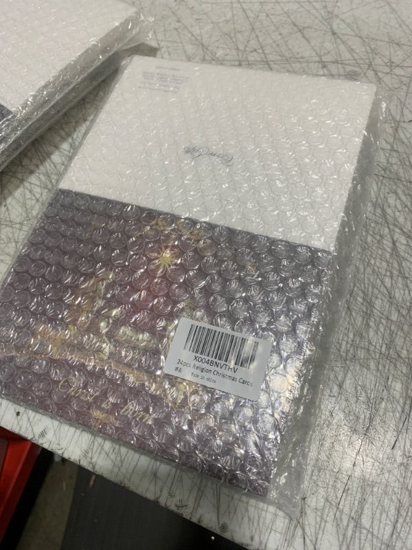 Photo 1 of 24-PCS Caregifts Religious Christmas Cards, Classic Gold Foil Designs with Envelopes & Stickers, Perfect for Sharing Holiday and New Year Blessings to Friends and Family, (6 Designs 24 cards, 5x7 Inches)