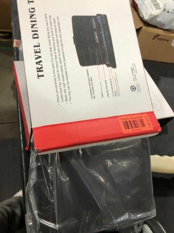 Photo 1 of Car Tray Table, Multi Functional Portable Foldable Car Backseat Tray Desk, Car Computer Desk for Eating Food Drink and Writing Laptop Work, Fits Most Vehicles