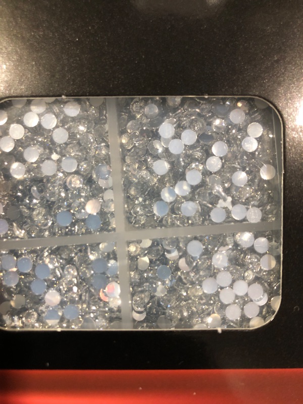 Photo 1 of 25000Pcs Resin Rhinestones with Tweezers for Crafting, Silver Clear Flatback Gems, Bedazzling Crystal with 3Pcs 10ml B7000 Jewelry Glue for DIY Crafts Clothing Tumblers Shoes Fabric Nail Art