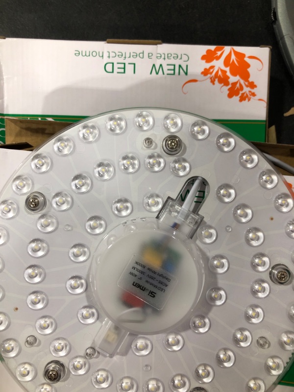 Photo 1 of 2-Pack 9" 40W 6000K AC85~265V Max 277V,LED Light Engine Retrofit Kit for Ceiling Fan Light,LED Light Board Panel for Ceiling Flush Light Circle Fluorescent Bulb Replacement
