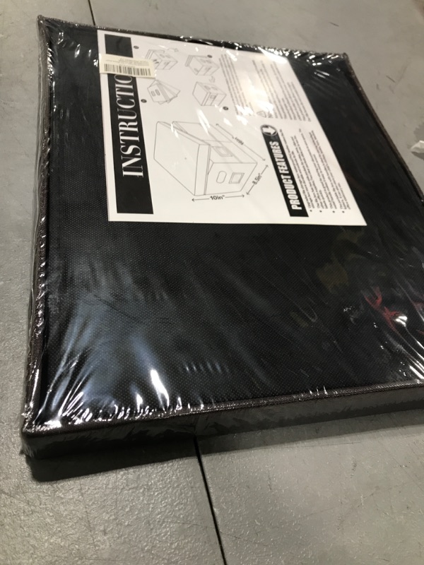 Photo 1 of AmasSmile File Organizer Box with Lids,Collapsible File Folder Organizer with Handle,Document Organizer Storage Boxes for Office/Home,Storage Box for Letter/Legal Size Folder,Records,Books