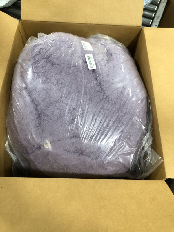 Photo 1 of Light Purple soft and fuzzy Bean Bag chair.