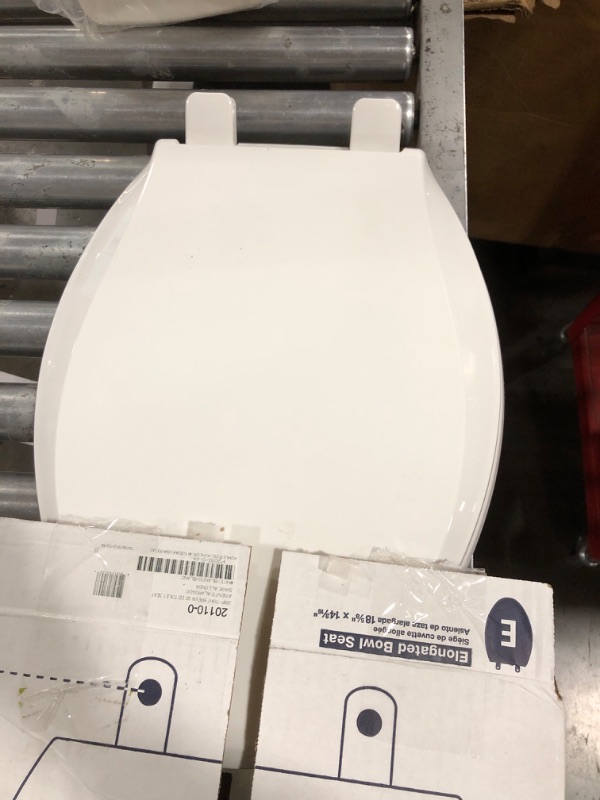 Photo 2 of Brevia Quiet-Close Elongated Toilet Seat - White 20110-0 Kohler