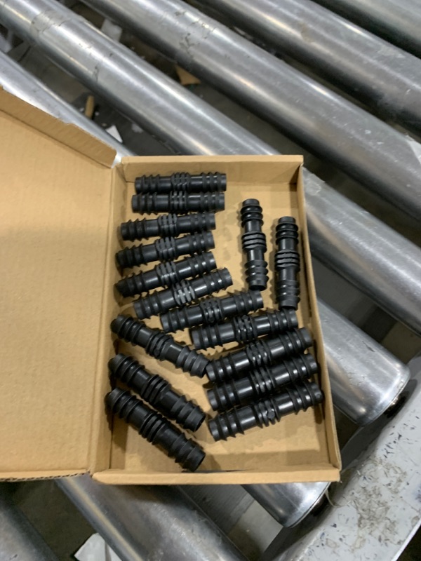 Photo 1 of RYXZEN 20Pieces Drip Irrigation Barbed Coupling Fittings Kits for 1/2 Inch Tubing (16MM OD) .600" ID Barbed Connectors Drip Line Couplings Connector Drip Irrigation Sprinkler System for Garden Lawn