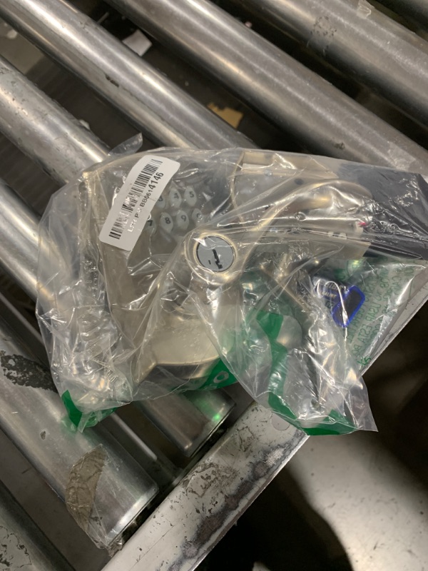 Photo 1 of Kwikset SmartCode 955 Keypad Electronic Lever Door Lock Deadbolt Alternative with Pembroke Door Handle Lever Featuring SmartKey Securit