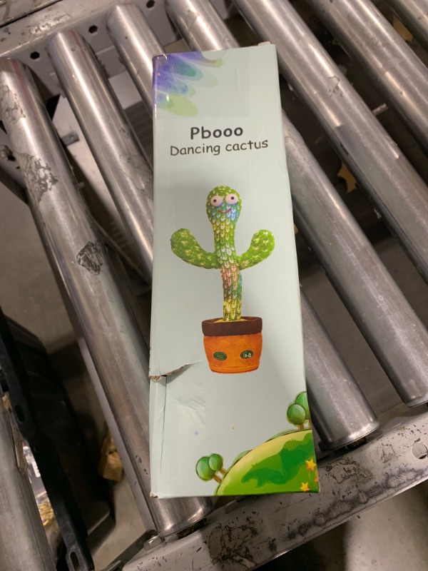 Photo 2 of Pbooo Dancing Talking Cactus Mimicking Toy,Talking Repeat Singing Sunny Cactus Toy 120 Pcs Songs for Baby 15S Record Your Sound Sing+Dancing+Recording+LED