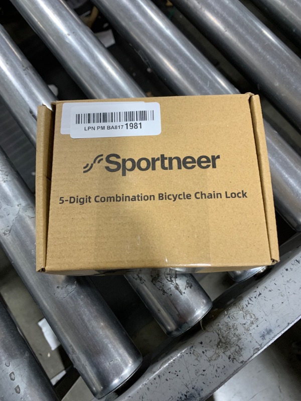 Photo 3 of Sportneer Bike Lock: 5 Digit Combination High Security Anti Theft Bike Chain Lock - 3.2/3.6/4ft Heavy Duty Resettable Keyless Bicycle Lock for Bike