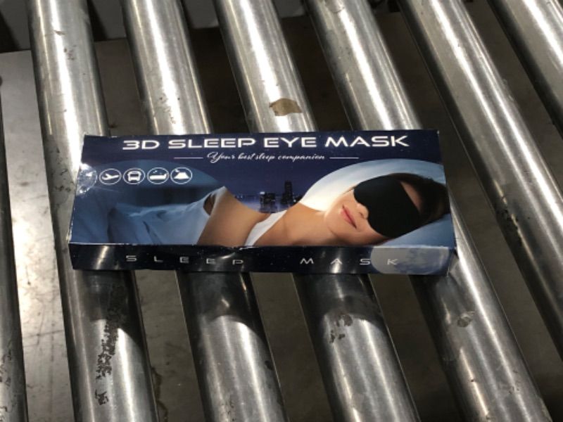 Photo 2 of Patented Design 3D Sleep Mask, Zero Eye Pressure Sleep Masks for Women & Men, 100% Light Blocking Eye Masks for Sleep for Traveling, Nap, Yoga, Adjustable Strap Sleeping Eye Mask, Side Sleeper (Blue)