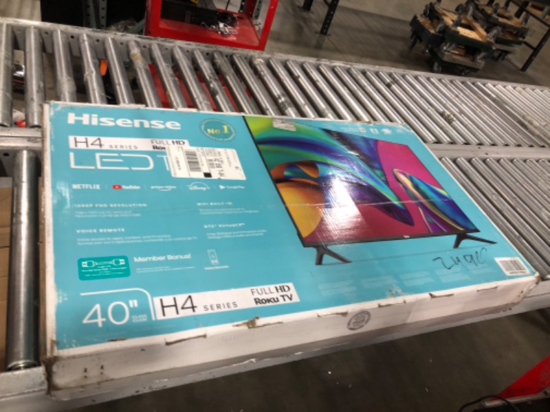Photo 1 of Hisense 40" Class 1080p FHD LED LCD Roku Smart TV H4030F Series Game Mode 120 Motion Rate (40H4030F4)