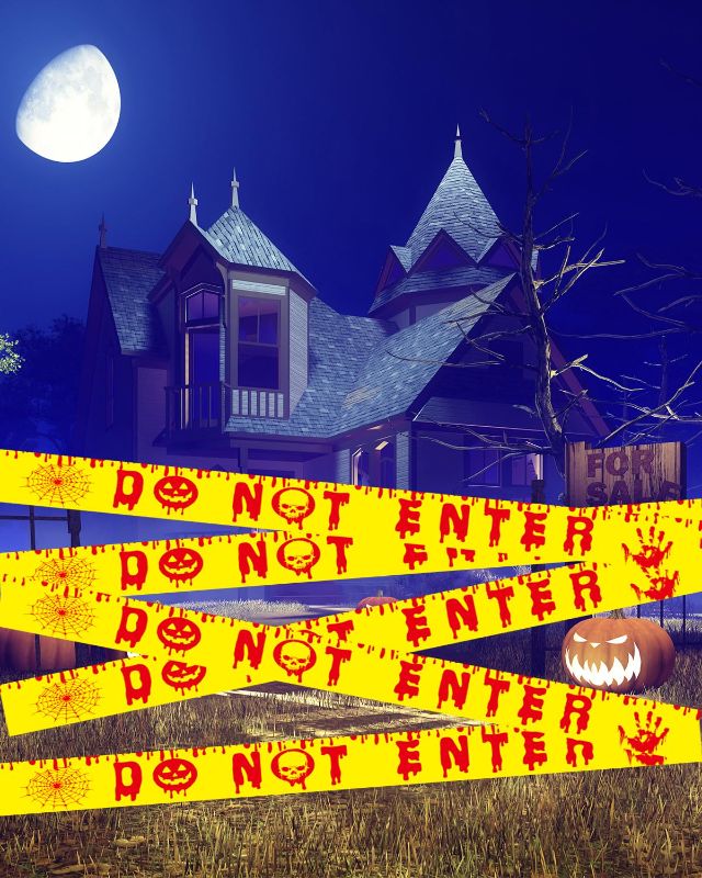 Photo 1 of *2Pack* Halloween Decorations Caution Tape, 3 in x 328 Feet Halloween Decorations Outdoor Indoor for Party Do Not Enter Tape Crime Scene Warning Tape Roll Scary Safety Signs Haunted House Danger Spooky Area