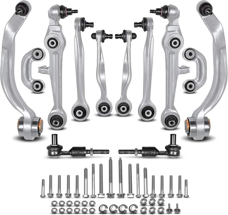 Photo 1 of A-Premium 12Pcs Front Suspension Kit, Upper Lower Control Arm Assembly Sway Bar Link Outer Tie Rod End, Compatible with Audi A4 (Quattra) 96-01, A6 (Quattro) 98-02, S4 00-02, Volkswagen Passat 96-02