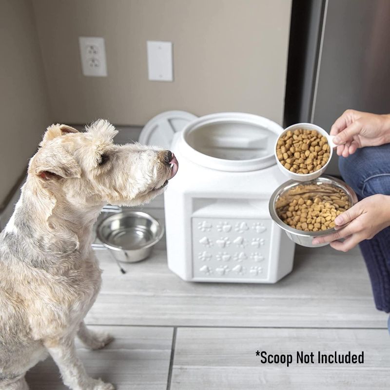 Photo 1 of Vault Airtight Dog Food Storage Container - Fits up to 25 Pounds of Dry Pet Food - Perfect for Cat and Puppy Kibble - BPA-Free Plastic - Made in the USA - 12" L x 13.75" H