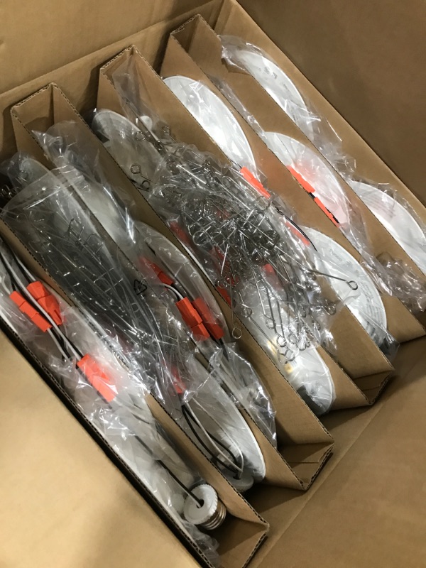 Photo 1 of Sunco 24 Pack 5CCT Retrofit LED Recessed Lighting 6 Inch, 2700K/3000K/3500K/4000K/5000K Selectable, Dimmable Can Lights, Baffle Trim, 13W=75W, 1050 LM, Damp Rated, UL-Certified