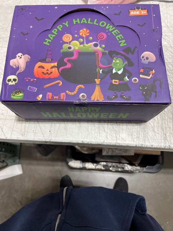 Photo 2 of 192 PCS Halloween Party Favors for Kids, 24 Pack Prefilled Small Plastic Witch Cauldron Halloween Toys in Bulk for Halloween Party School Classroom Prizes Trick or Treats Gifts