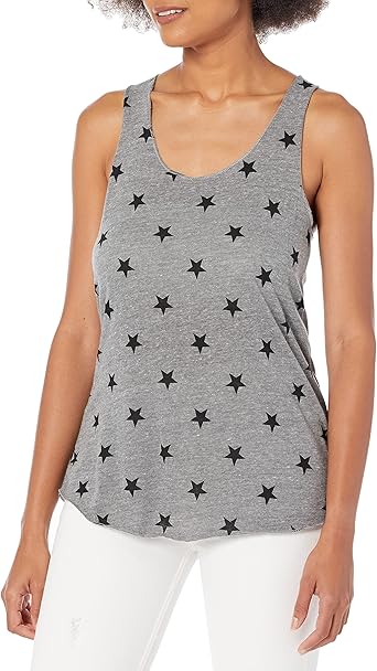 Photo 1 of Alternative Women's Tank Top, Triblend Patterned Eco Meegs Racerback Tank
 size 18