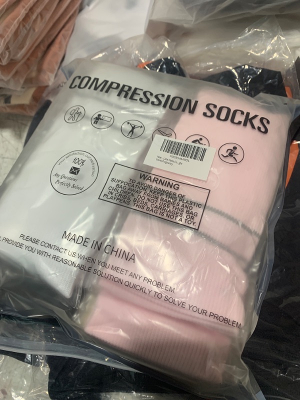 Photo 2 of Compression Socks For Women& Men circulation(8 Pairs),Socks-Best for Running,Sports,Hiking,Flight travel,Pregnancy