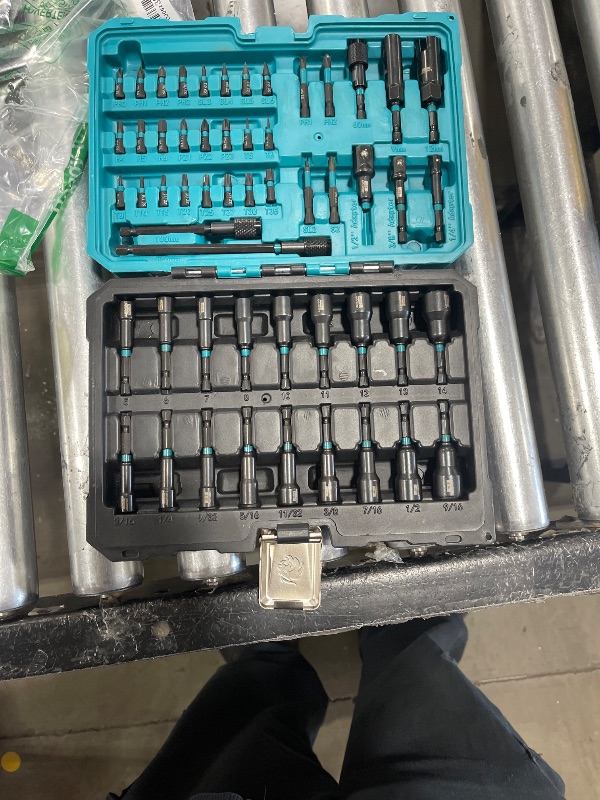 Photo 1 of LIBRATON 54PCS Magnetic Nut Driver Set, Impact Drill Driver Bit 1/4", Metric & SAE Nut Driver for Impact Drill, Socket Adapters, Screwdriver Bits, Quick-Release Extension, Wing Nut Driver, Storage Box