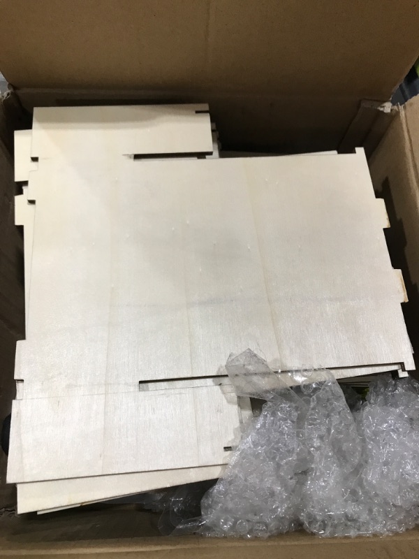 Photo 1 of Natheeph Rotating Wooden Display Rack with Two Card Sticker for Greeting Card Vendor Coffee Bag 3 Tier Tabletop Display Stand