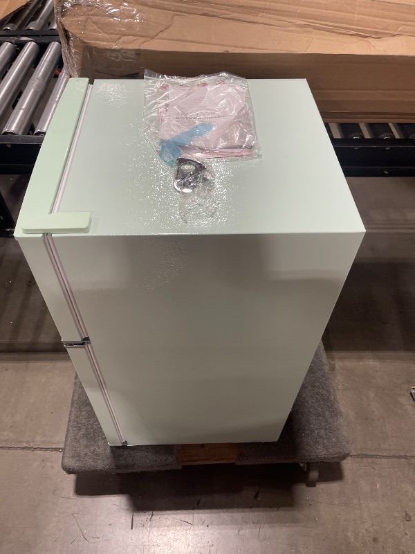 Photo 1 of Retro 3.2 Cu. Ft. Mini Fridge with Top Freezer - Mint