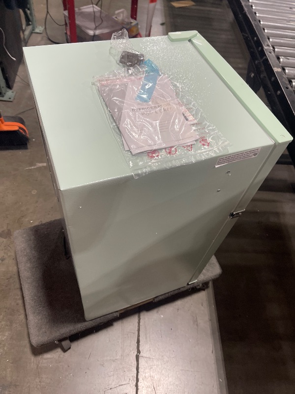 Photo 1 of Retro 3.2 Cu. Ft. Mini Fridge with Top Freezer - Mint