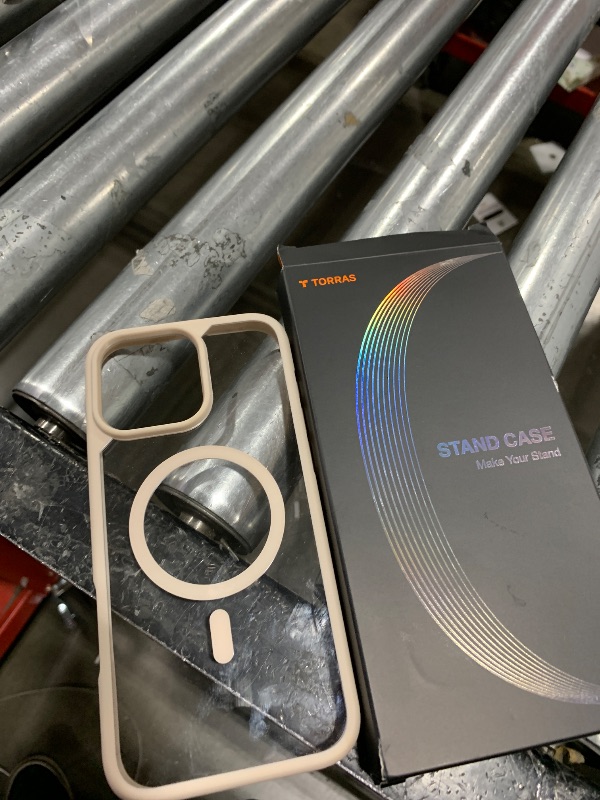 Photo 1 of TORRAS for iPhone 16 Pro Max Case with Stand, [Fit for MagSafe][Shockproof Military Grade][Sturdy Kickstand & Ring Holder] Translucent Slim Magnetic Phone Case for iPhone 16 Pro Max 6.9" 2024, Black