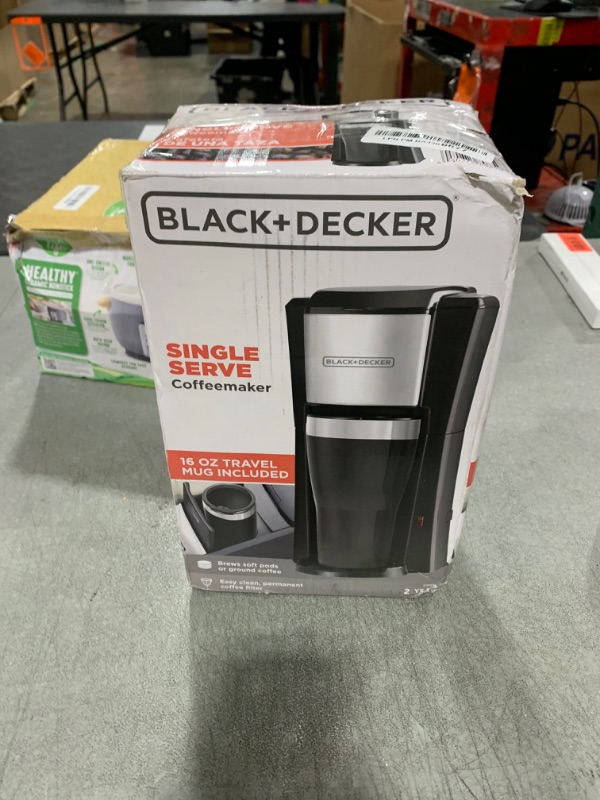 Photo 1 of BLACK+DECKER CM618 Single Serve Coffee Maker, Black