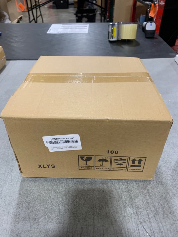 Photo 1 of Goodluck 100 Pack Disposable Square Plastic Plates, Heavy Duty 50pcs Dinner Plates 9.5" and 50pcs Dessert Plates 6.5", Fancy Disposable Plates for Wedding, Holiday Party, Birthday, White