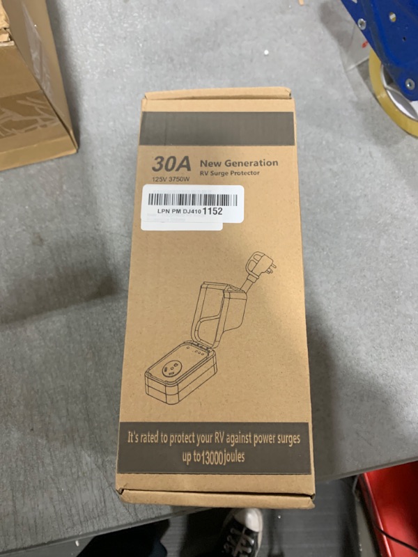 Photo 1 of RV Surge Protector 30 Amp, 13000J Surge Protection RV Circuit Analyzer, Over/Under Voltage Automatic Shutoff with Waterproof Cover, RV Plug Electrical Adapter Protector for Camping, Travel Trailers