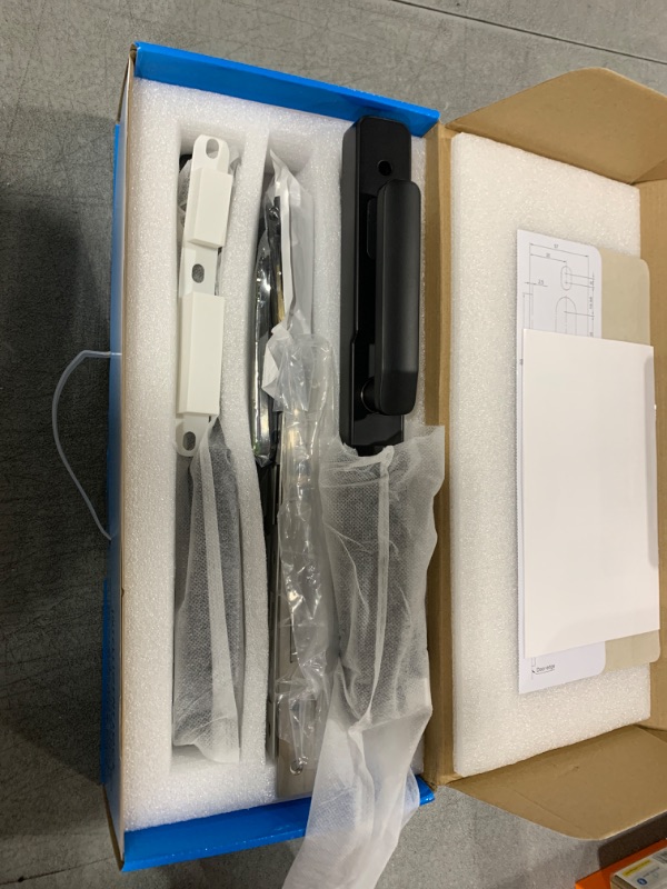 Photo 1 of wisuwore WiFi Keyless Door Lock, Tuya APP Keyless Entry Door Lock, Keypads Door Locks with Handles, Black Broken Bridge Aluminum Door Lock for Indoor and Outdoor Use