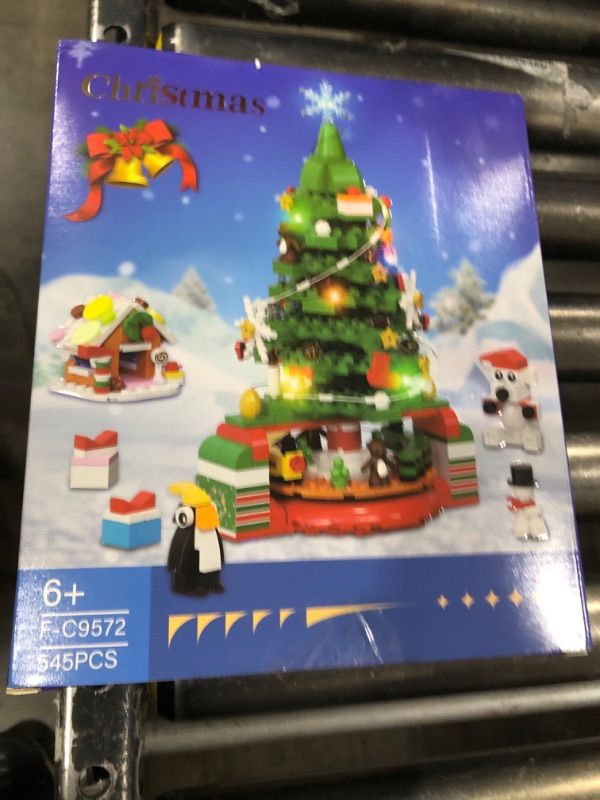 Photo 1 of Flivoosh Christmas Building Blocks, Christmas Tree Building Set, Christmas Building Bricks with LED Lights for Kids Stocking Stuffers Xmas Toys for Boys Girls Adults, Christmas Decorations