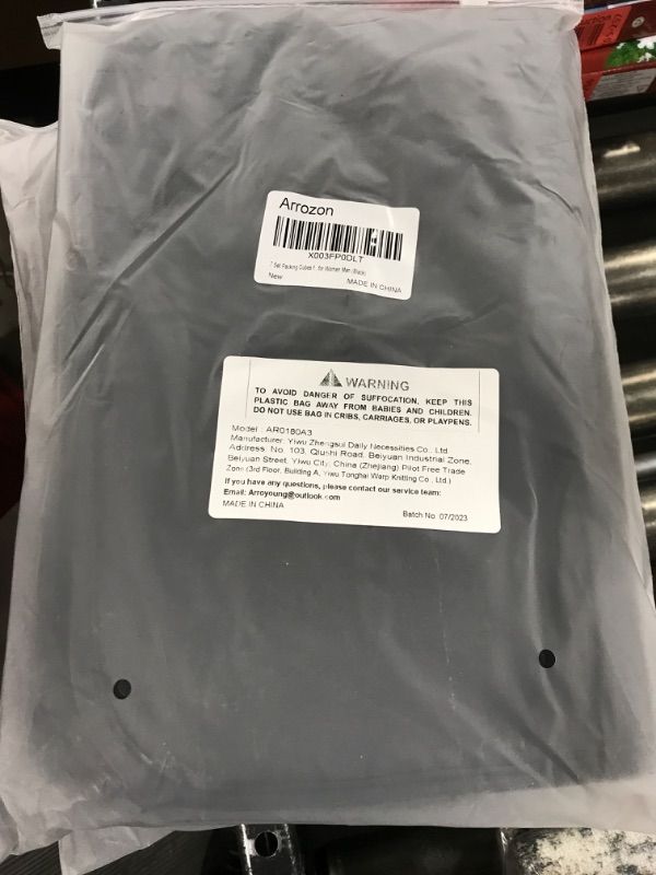 Photo 1 of 7 Set Packing Cubes for Suitcases, Travel Foldable Laundry and Shoe Bag Lightweight Luggage for Women Man (Black)