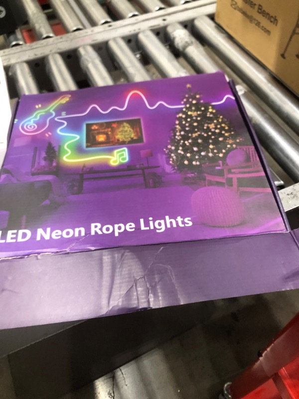 Photo 1 of 200Ft Neon Rope Lights,Flexible Led Rope Lights Control with App/Remote,Multiple Modes Rope Lights,IP65 Outdoor RGB Led Neon Lights Waterproof,Music Sync Gaming Led Neon Light Strip for Bedroom Decor