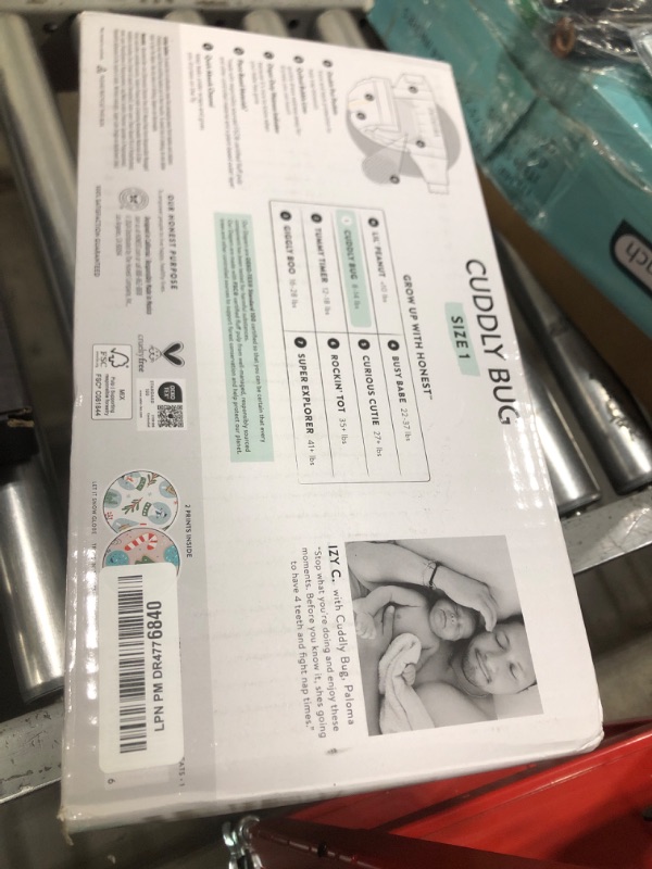 Photo 1 of The Honest Company Clean Conscious Diapers | Plant-Based, Sustainable | Winter '24 Limited Edition Prints | Club Box, Size 1 (8-14 lbs), 78 Count