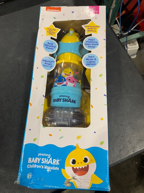 Photo 1 of Core Innovations Pinkfong Baby Shark Kids Vacuum Cleaner for Toddler, Toy Vacuum That Really Works with Light & Realistic Sounds, Baby Play Vacuumm for Children Girls Boys