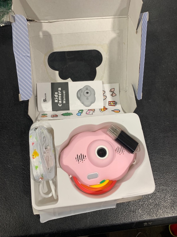 Photo 1 of Selvim Upgrade Kids Selfie Camera, Christmas Birthday Gifts for Boys&Girls Age 3-9, HD Kids Digital Video Rainbow Camera for Toddler, Girl Toys Gifts for 3 4 5 6 7 8 Year Old with 32GB Card