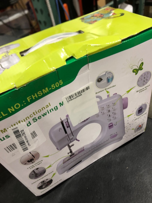 Photo 1 of Sea Punk Sewing Machine for Beginners, Mini Sewing Machine with 12 Built-in Stitches, Kids Sewing Machine with Foot Pedal, High-Low Speeds, Portable Sewing Machines and Sewing Enthusiasts (505)