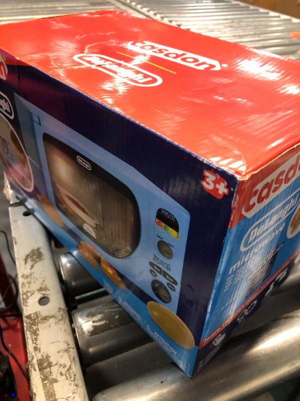 Photo 2 of ***SEE NOTES***
***NON-REFUNDABLE***Casdon DeLonghi Microwave. Toy Replica of DeLonghi’s ‘Infinito’ Microwave for Children Aged 3+. Featuring Flashing LED’s, Sounds & More, Blue