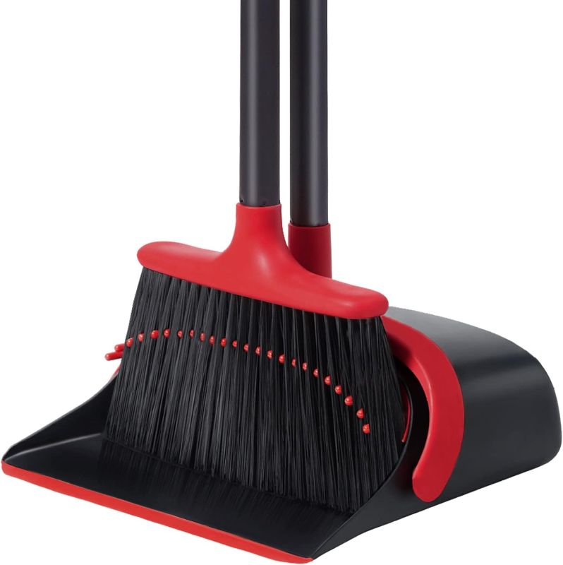 Photo 1 of ***STOCK PHOTO REFERENCE ONLY***
PREVIOUSLY OPENED, APPEARS NEW**
Broom and Dustpan Set for Home, Upgrade 52" Long Handle with Stand Up Dustpan Combo Set for Office Kitchen Lobby Floor Use
