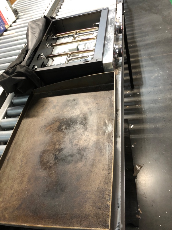 Photo 1 of (MINOR DAMAGE/MISSING PARTS/ SEE NOTES)  
Blackstone Griddle 22? Tabletop 2 Burner 24, 000 BTU Grill with Cover included