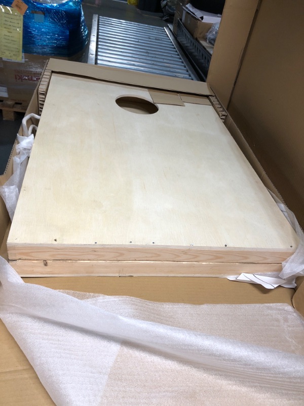 Photo 1 of **DAMAGED**Wild Sports Regulation Width and Length Wood Cornhole Game