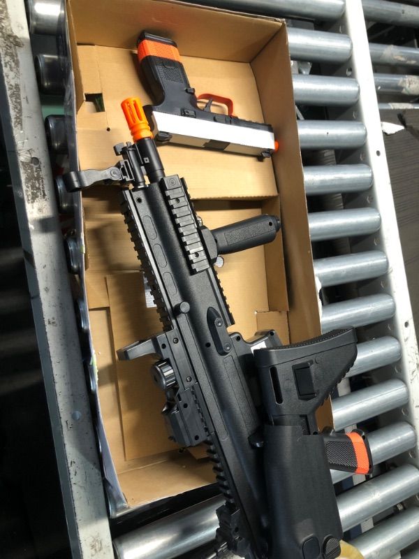 Photo 2 of (PARTS ONLY NON REFUNDABLE) FN Herstal SCAR-L AEG Rifle and Spring Pistol Airsoft Kit