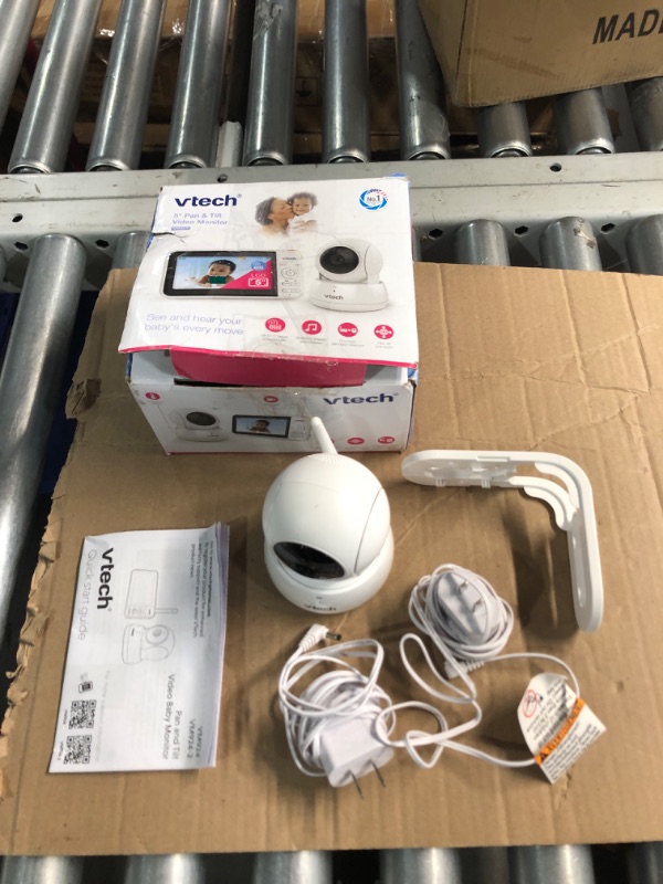 Photo 2 of **FOR PARTS ONLY**(NON REFUNDABLE)
VTech VM924 5" Screen Remote Pan-Tilt-Zoom Baby Monitor with Camera&Audio,Up to 31Hrs Battery for Audio&17Hrs Video Streaming, Long Range Up to 1000ft,Night Vision,Soothing Sound,Temperature Sensor