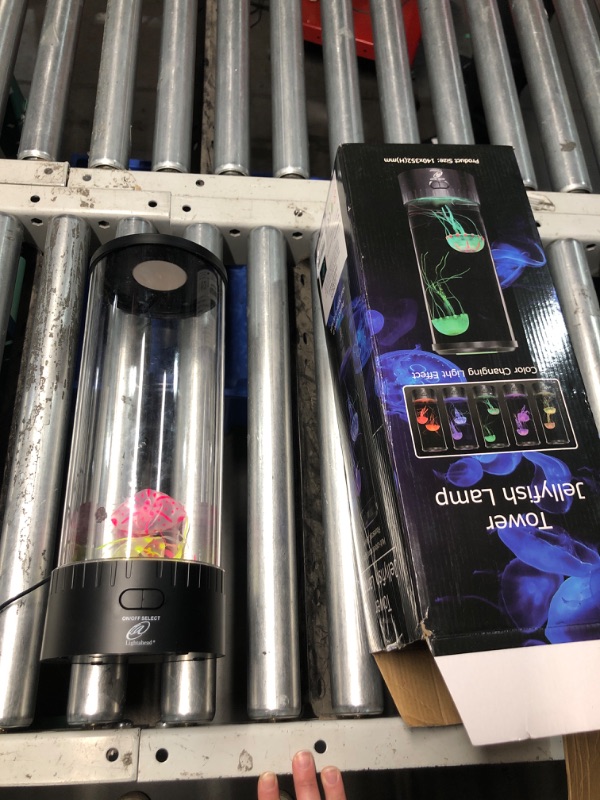 Photo 2 of **NON-REFUNDABLE** (PARTS) Lightahead LED Fantasy Jellyfish Lamp Round with Vibrant 5 Color Changing Light Effects. The Ultimate Large Sensory Synthetic Jelly Fish Tank Aquarium Mood Lamp. Ideal Gift (Large)