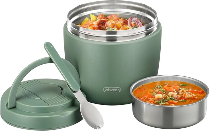 Photo 1 of ***SEE NOTES BEFORE BIDDING***
Thermo Food Jar for Hot Food Adults 32OZ Soup Thermo Lunch Containers Wide Mouth Vacuum Insulated Stainless Steel Leakproof Bento Box with Spoon (Green)