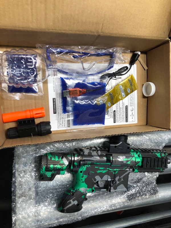 Photo 2 of ***SEE NOTES BEFORE BIDDING***
Electric Gel Ball Blaster, Manual & Automatic Gel Ball, Rechargeable Splatter Ball Blaster for Outdoor Activities Team Game for Adult and 18+ ?Green?