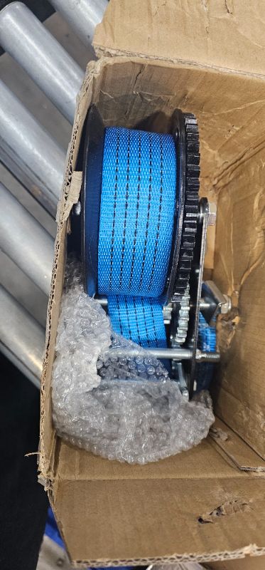 Photo 2 of ***Parts Only***AC-DK 3500lbs Heavy Duty Boat Trailer Winch with 32FT Strap?2-Way Ratchet 4:1/8:1 Gear Trailer Winch?Portable Hand Crank Winch for Boat, Truck, Trailer, RV, ATV, Jet Ski